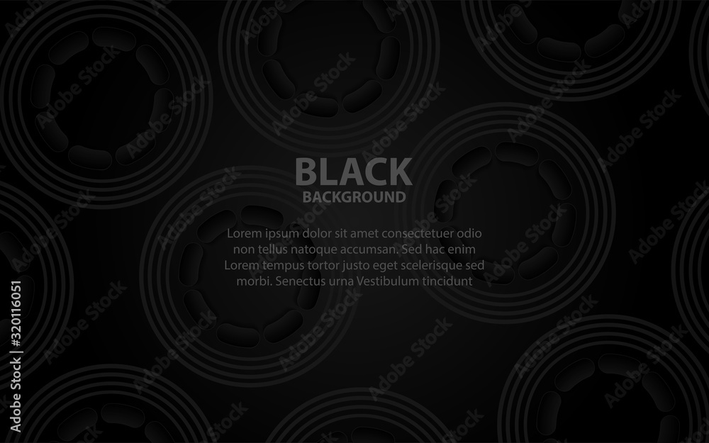 Aufkleber abstract black geometric background with elegant and modern shapes concept. vector design template f