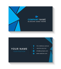 Abstract business card template - Vector Illustration