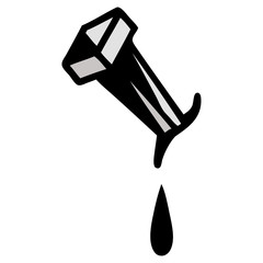 traditional tattoo of iron nail