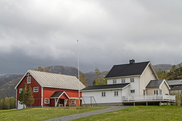 Obraz premium Bauernhof auf der Halbinsel Otteroya