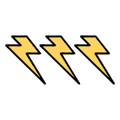 traditional tattoo of lightning  bolts