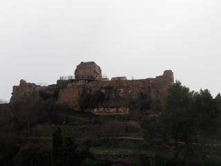 ruinas del castillo mulsulman de siurana, tarragona, españa, europa