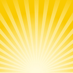 Sunlight rays background. Shining yellow color burst background.