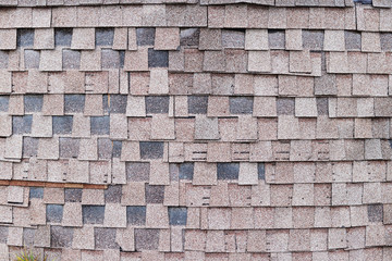 roof tiles on a house, brown background