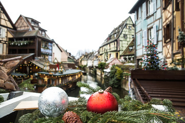 Colmar, Alsace, France. Petite Venice for christmas .