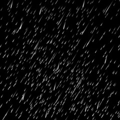 Rain transparent template background. Falling water drops texture. 