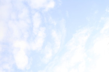 Light rare clouds in the sky