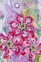 seamless floral pattern irish crochet