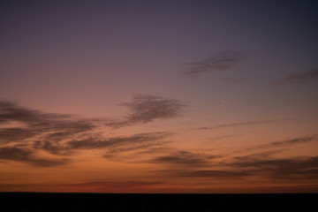 sunrise in the desert