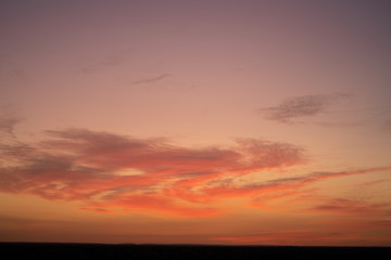 sunrise in the desert