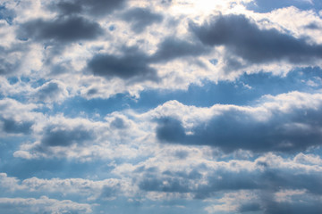 Low Angle View Of Clouds In Blue Sky