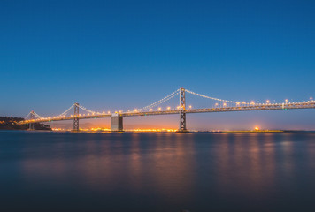 Fototapeta na wymiar Bay Bridge at Sunset