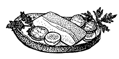 abstract, animal, art, background, black, breakfast, cafe, chef, cook, cooking, decoration, decorative, design, dinner, dishes, doodle, drawing, food, fresh, graphic, healthy, housewife, illustration,