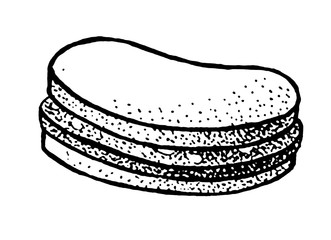 background, black, bread, breakfast, cafe, cheese, chef, cook, cooking, cream, cuisine, delicious, design, dessert, dinner, dishes, drawing, eat, food, ham, housewife, icon, illustration, ink, isolate