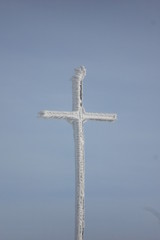 cross on blue sky