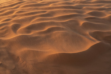 sunset in the desert