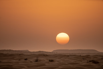 sunset over the sea