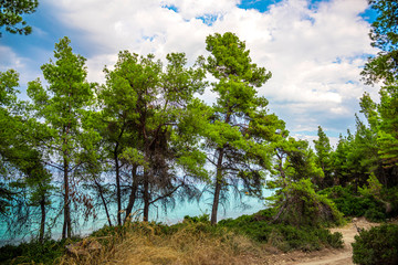 Landscape at the sea in Greece