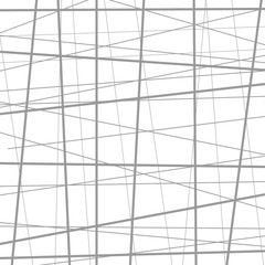 Intersecting black lines of different sizes on a white background. Grid