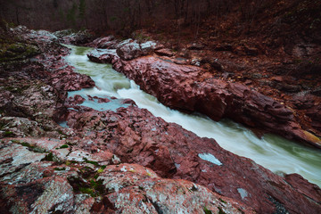 waterfall in the forest (granite canyon)
