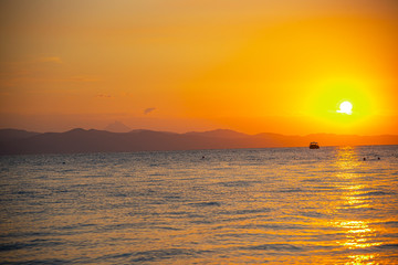 Landscape at the sea in Greece