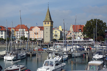 Hafen in Lindau mit Mangturm