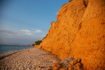 Landscape at the sea in Kassandra , Greece