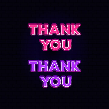 Thank you colorful lettering inscription template for Background, Billboards, Banners, Sale flyers, Good news, Game,Card, offer, occasion cover image. Modern Minimal Vector illustration design.