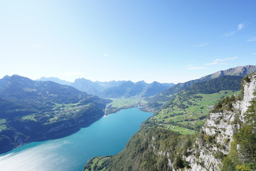 Fototapeta na wymiar Lake Walensee, Switzerland