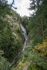 Switzerland National Park Waterfall