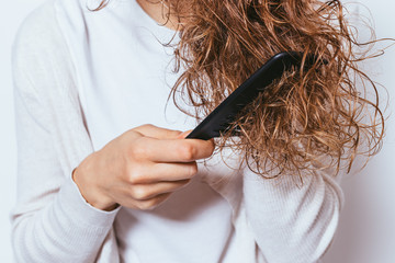 Young woman wearing white shirt