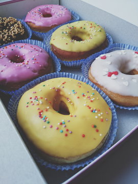 Close-Up Of Donuts