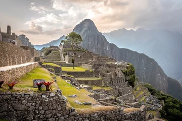 Crédence de cuisine en verre imprimé Machu Picchu Machu Picchu au Pérou