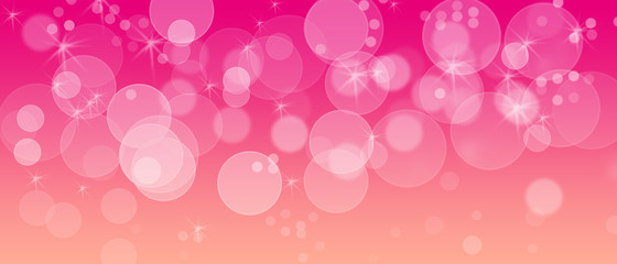 Soft pink valentines day bokeh banner, can fit for plenty of purposes, with text or ads