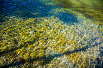 Autumn landscape in Plitvice , croatia