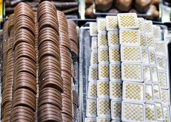 Selection of Swiss chocolate sweets