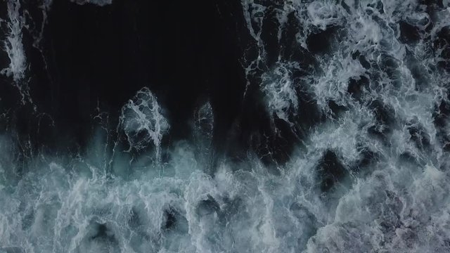 The Canary Islands, the waves in the Atlantic Ocean.