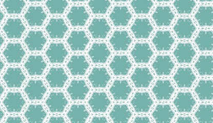 Seamless Pattern (Triangle shapes, White Star Light on Blue Textile, Wooden, Turkish Tiles Pattern)