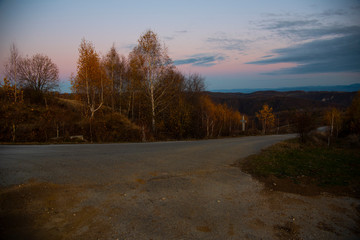 Fototapeta premium Autumn sunrise