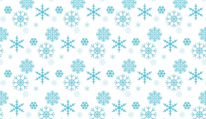 Snowflakes vector seamless pattern. Snowfall christmas repeat backdrop. Seamless pattern christmas snowfall, backdrop winter snowflake illustration