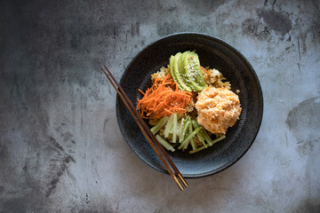 Crab Salad Poke Bowl