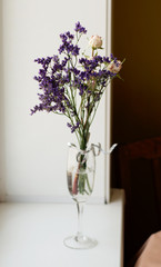  flowers in a glass