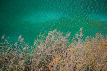 Autumn landscape in Plitvice Lakes Park, Croatia