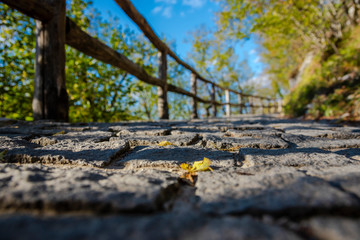 Autumn landscape in Plitvice Lakes Park, Croatia