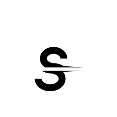 Initial letter s logo cut into two parts