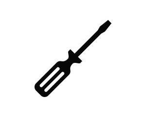 Classic Screwdriver Isolated Vector Illustration