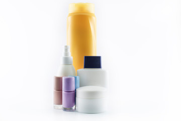 Personal care kit. Photo was taken in the studio against white background.