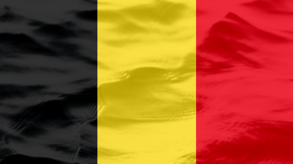 Waves Texture On Belgium Flag, Background