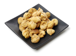 dried fig on white background 