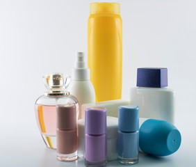 Personal care kit. Photo was taken in the studio against white background.